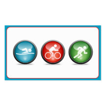 Triathlonlagledarevisitkort (blått)