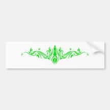 tribal floral autoaufkleber