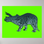 Triceratops Affisch