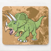 TriceratopsDinosaurmusen vadderar Mus Matta