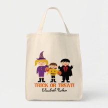 Trick-eller-Treaters den Halloween bus eller godis Tote Bags