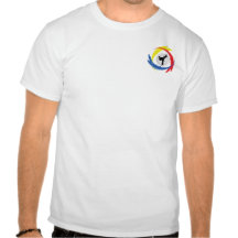 Tricolor Emblem för Karate T Shirts