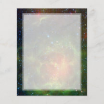 Trifid Nebulautrymme Spitzer Flygblad Designs