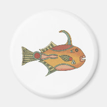 Triggerfish med den bästa kroken kylskåps magneter