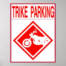 Trike som endast parkerar posters