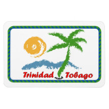 Trinidad och Tobago böjlig magnet