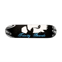 Trinity stiger ombord lejona blått skate board deck