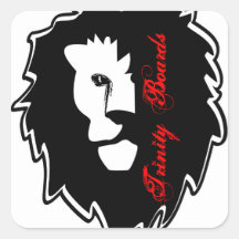 Trinity stiger ombord logotypklistermärken