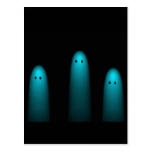 Trio av spöken (aguaen) vykort