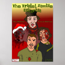TripletZombieDisturbia affisch