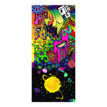 Trippy himmelbokmärke ställkort