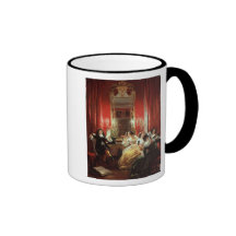 Trissotin läsning hans sonett kaffe mugg