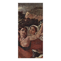 Triumfen av floror specificerar vid Poussin Nicola Personliga Rack Kort