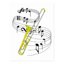 Trombone Vykort