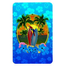 Tropical Sunset Flexible Magnet
