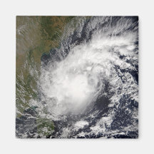 Tropisk Cyclone Baaz Kylskåpsnagnet