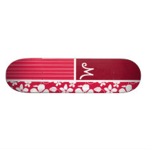 Tropisk Fuschia hibiskus Anpassningsbara Skateboard