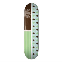 Tropisk handflatan; Vis mangrönt & brunt Skateboard Decks