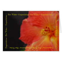 Tropisk hibiskusgrattis kort