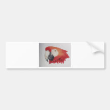 Tropisk Macaw Bildekal