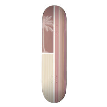 Tropisk Mauve, brunt & gröntrandar Skate Deck