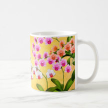 Tropisk mugg för PhalaenopsisOrchidblommor