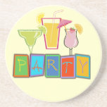 Tropiska färgpartyTime drinkar Glasunderlägg