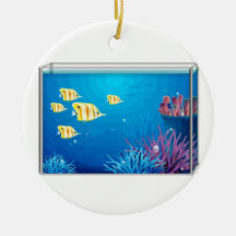 Tropiska FishTank Julgransdekorationer