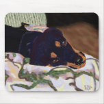 Trött mousepad för hund mus matta