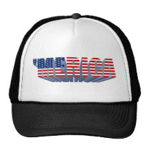 'Truckerkeps för flagga 3D för MERICA US