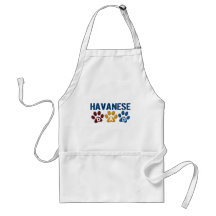 Tryck 1 för HAVANESE-pappatass Förkläde