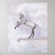Tryck för änglarFae Unicorns Print