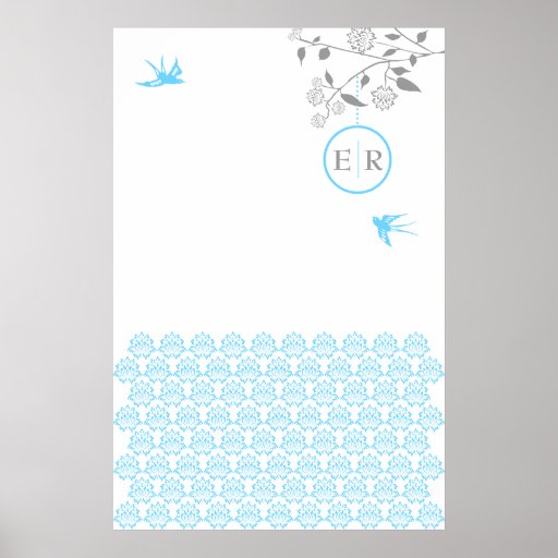 Tryck för AquaringblommaPhotobooth bakgrund Print