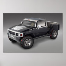 Tryck för Hummer H3T Affisch