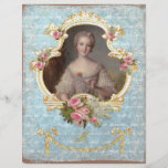 Tryck för konst för barndrottningMarie Antoinette  Full Färg Flygblad