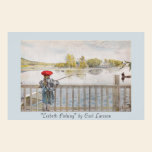 Tryck "för Lisbeth fiske" Carl Larsson konst affischer