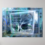 Tryck för målat glass ombord affischer