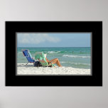 tryck för målning som 16x24 kopplar av på stranden posters