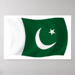 Tryck för Pakistan flaggaaffisch