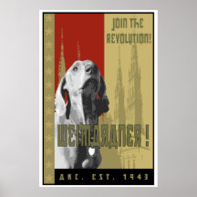 Tryck för Weimaraner ryskt affischkonst