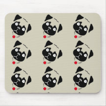 Tryck Mousepad för Boston Terrierhund i pastellfär Musmatta