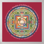 TRYCKMandala av Chenrezig - med Mantra Print
