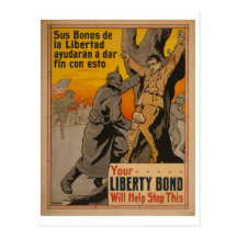 Tryckspanjor 1917 för världskrig 2 vykort