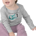 Tshirt för födelsedag för sjöjungfruanpassade 1st tröjor
