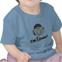 Tshirts för födelsedag för blond pojkebaseball 1st