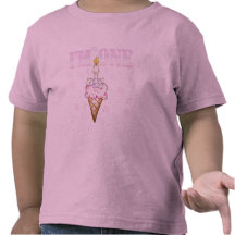 Tshirts för födelsedag för glasskotte 1st