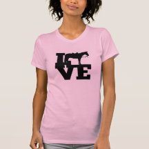 Tshirts för nöjehästkärlek