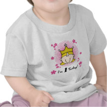 Tshirts och gåvor för blond Princess 1st födelseda