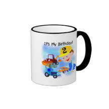 Tshirts och gåvor för födelsedag för ungekonstrukt kaffe mugg
