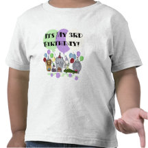 Tshirts och gåvor för födelsedag för Zoodjur 3rd